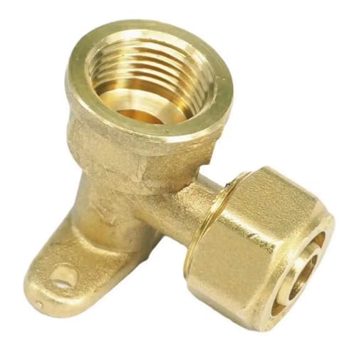 BgnEhRfL Messing-Rohrverschraubungen Passend for Pex-AL-Pex-Rohr 12 x 16 mm, 16 x 20 mm, 1/2 Zoll BSP-Innengewinde, Messing-Rohrverschraubung(12x16mm) von BgnEhRfL