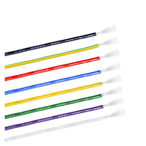 Draht, elektronischer Draht, Kupferdraht 30 28 26 24 22 20 18 16 14 AWG PVC-isoliertes verzinntes UL1569 DIY-Leitung LED-Elektronikkabel(PL,26AWG) von BgnEhRfL