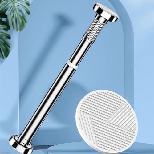 Kleiderstangen, Duschvorhangstange aus Edelstahl ohne Bohren, for Badezimmer,(50-80cm(20-31in)) von BgnEhRfL