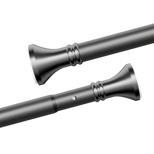 Kleiderstangen, Duschvorhangstange ohne Bohren, Hochleistungs-Spannvorhangstange, rutschfeste, verstellbare Spannstange(Gray,70-120CM) von BgnEhRfL