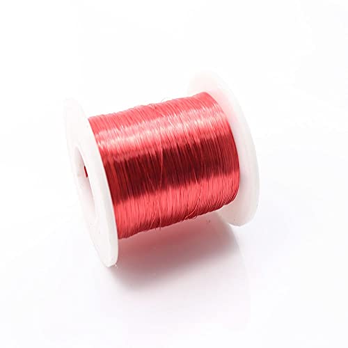 Kupferdraht, Magnetdraht 0,04 mm – 0,38 mm QA-1-155 Emaillierter Kupferdraht Magnetspulenwicklung for die Induktivität elektrischer Maschinen(0.06mm 100g) von BgnEhRfL