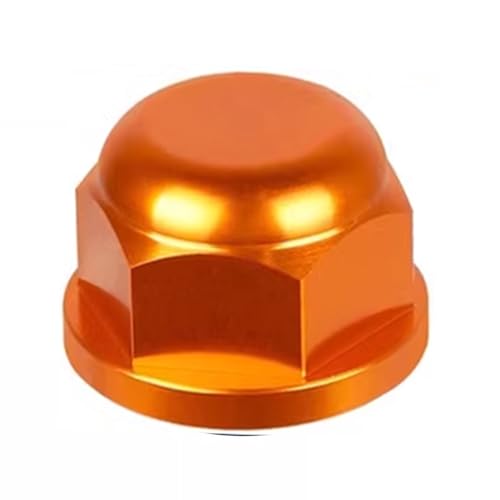 Muttern, Eisenwarenmuttern, Hinterrad Achsmutter Bundmutter M22x1.5 Passt for 125 250 300 350 450 SX XC SX-F XC-F SMR(Orange) von BgnEhRfL