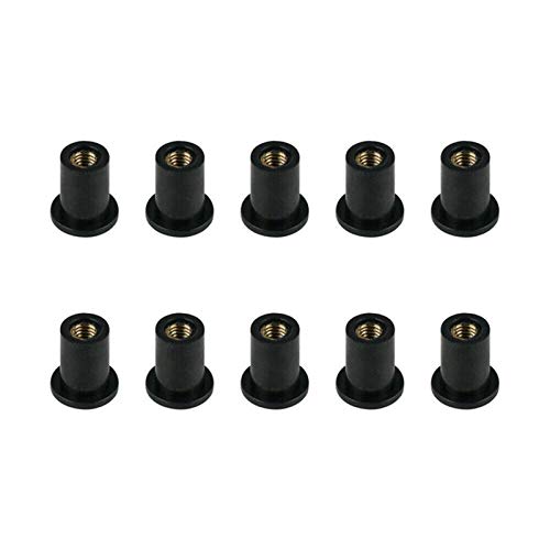 Muttern, Eisenwarenmuttern, Metrische Gummi-Well-Muttern for Auto-Motorrad-Windschutzscheiben-Windschutzscheiben-Verkleidungs-Gugel-Befestigung(M4) von BgnEhRfL