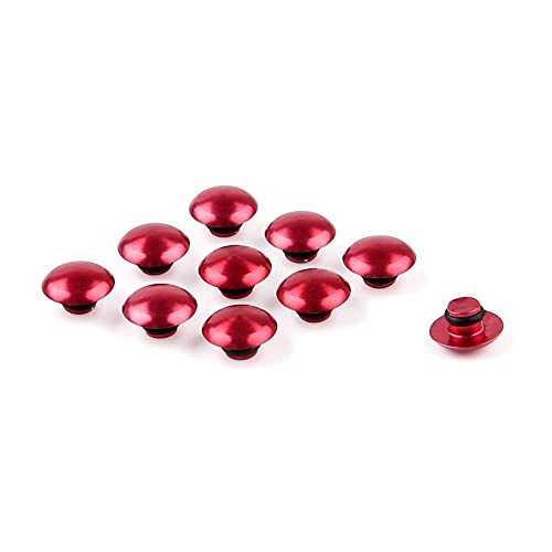 Muttern, Eisenwarenmuttern, Motorrad Moto Universal Innensechskantschraube Schraube Mutter Kopf Abdeckkappe(Red 1) von BgnEhRfL