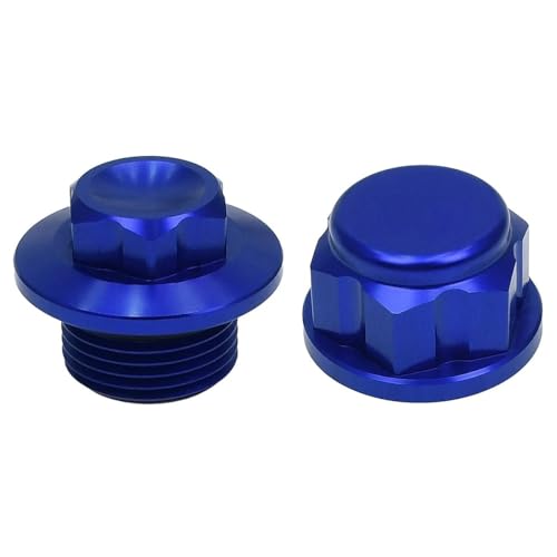 Muttern, Eisenwarenmuttern, Motorrad Vorderrad Kontermutter Bolzen Hintere Kettenspanner Achse Block Radachse(2 sets Blue) von BgnEhRfL