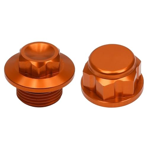 Muttern, Eisenwarenmuttern, Motorrad Vorderrad Kontermutter Bolzen Hintere Kettenspanner Achse Block Radachse(2 sets Orange) von BgnEhRfL