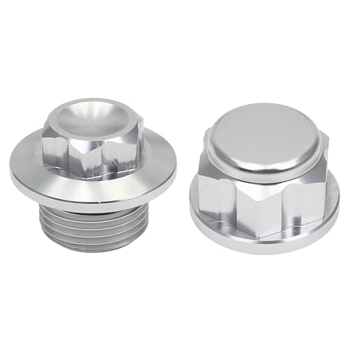 Muttern, Eisenwarenmuttern, Motorrad Vorderrad Kontermutter Bolzen Hintere Kettenspanner Achse Block Radachse(2 sets Silver) von BgnEhRfL