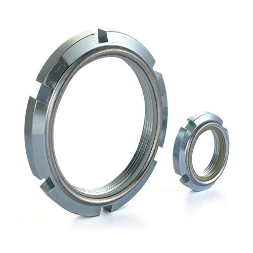 Muttern, Eisenwarenmuttern, Nylon Lock Self-Locking Round Nut Slotted Locking Screw Cap(M10X1.0) von BgnEhRfL