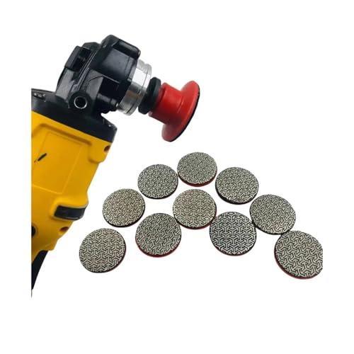 Schleifscheiben, Schnitzscheibe, Galvanisiertes Diamant-Polierpad M14-Gewinde-Schleifrad-Schleifscheibe Fliesen-Beton-Stein-Polierschleifer-Teile(5Pcs-Grit400) von BgnEhRfL
