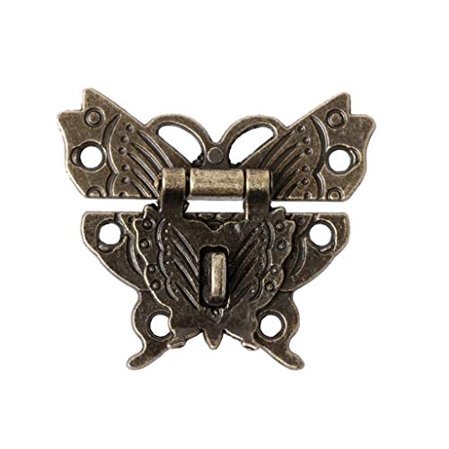 Schloss, Riegel, Retro Vintage Latch Hasp Holzkiste Fall Lock Pad Brust Schloss for Box von BgnEhRfL