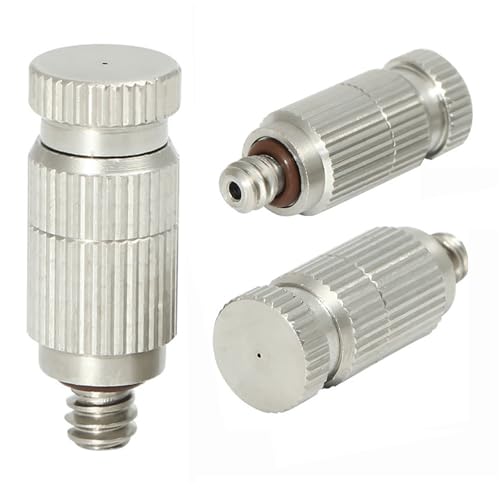 Sprühdüsen, Nebeldüsen-Kit for Kühlsystem, Hochdruck-Nebeldüsen, Anti-Tropf-Nebel-Sprühkopf(0.8mm) von BgnEhRfL