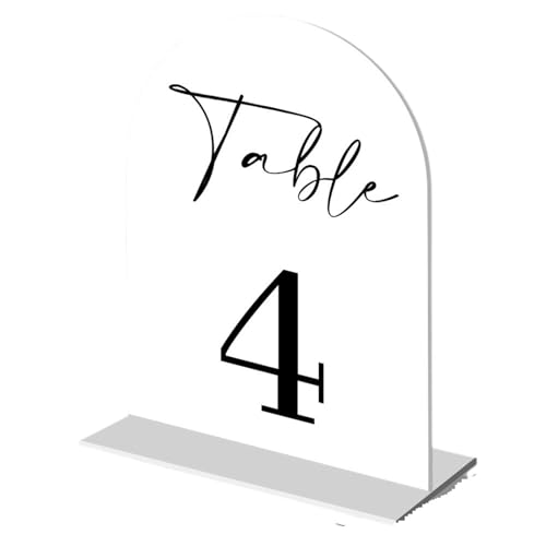 Tischnummer, Digitale Tischbeschriftung Tischteller Hochzeit Esstischteller DIY personalisierte Sitzteller(White,1-10) von BgnEhRfL