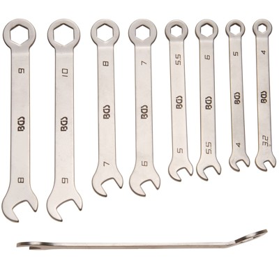 Maul-Ringschlüssel-Satz Mini-Ausführung SW 4 - 10mm 8-teilig von Bgs