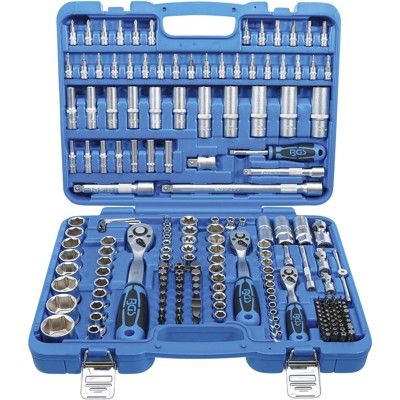 Steckschlüssel-Satz Sechskant | Antrieb 6,3 mm (1/4") / 10 mm (3/8") / 12,5 mm (1/2") | Zollgrößen | 192-tlg. von Bgs