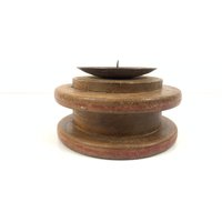 Kerzenständer Aus Holz | Eisen Kerzenständer| Wohnkultur Kerze| Handarbeit| Ausstellungsraum Dekor von Bharatkakhazana