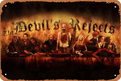 Horror-Filmposter The Devil's Rejects Metall-Blechschild Filmschilder für Männerhöhle, Bar, Café, Wanddekoration, 20,3 x 30,5 cm von Bheuriza