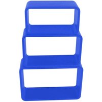 3 teiliger Rumteiler hochglanz Bücher Stapel Haushalts Regal BHP B421012M-9 blau von Bhp