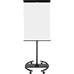 Bi-Office Convertible Mobiles Flipchart EA4806156 Blanko Magnetisch For Euro und A1 Blocks Mit 5 Rollen und Stiftablage Weiß, Schwarz von Bi-Office