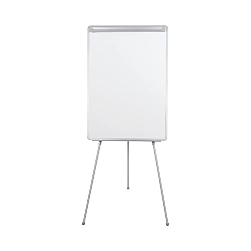 Bi-Office Dreibein Flipchart Grau, nicht-magnetisch, mit Stifteablage von Bi-Office