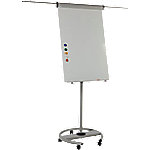 Bi-Office Freihstehendes Magnetisches Flipchart Convertible Mobile Höhenverstellbar EA4806146 70 x 100 cm Mit 5 Rollen und Stiftablage Weiß von Bi-Office