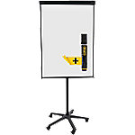 Bi-Office Mobiles Flipchart Classic EA4806185 A1 Blanko Magnetisch Mit 5 Rollen und Stiftablage Weiß, Schwarz von Bi-Office