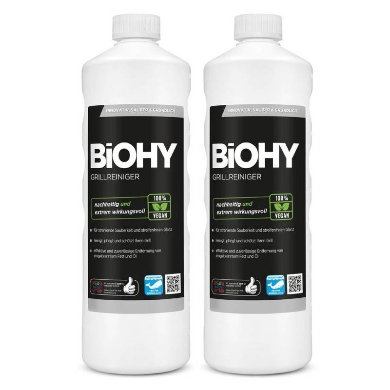 BiOHY Grillreiniger 2er Pack (2 x 1 Liter Flasche) Allzweckreiniger (2-St) von BiOHY