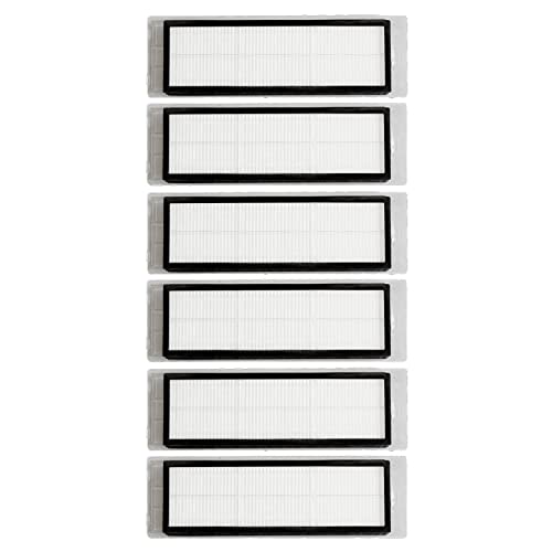 BiOHY Hepa Filter kompatibel mit Roborock S5 & S6 Serie (6er-Set) | Für S5, S50, S51, S55, S5 Max, S6 Pure & S6 MaxV | Wischroboter Zubehör | Filter für Staub, Pollen, Milben & Tierhaare von BIOHY