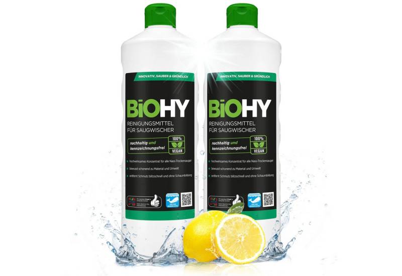 BiOHY Reinigungsmittel für Saugwischer 2er Pack (2 x 1 Liter Flasche... Reinigungstabletten (2-St) von BiOHY