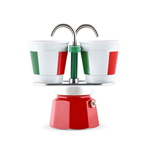 BIALETTI 006196 Kaffeebereiter Mini Express + 2 Tassen Bicchierini Italia von Bialetti