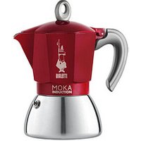 BIALETTI MOKA INDUCTION Espressokocher rot, 4 Tassen von Bialetti