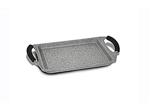 Bialetti 0F6GR036 Spezial Petravera Grill (Grillpfanne) 36 x 23 cm, induktionsgeeignet, Metall, 36 cm von Bialetti