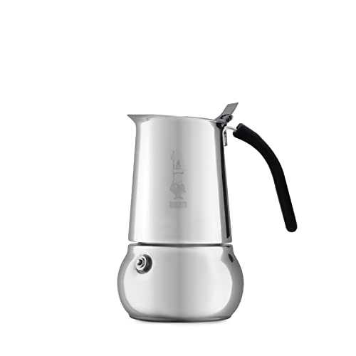 BIALETTI — Kitty-Kaffeemaschine — 4 Tassen — 20 cl — Alle Wärmequellen — Edelstahl — Nicht induktionskompatibel, Silber von Bialetti