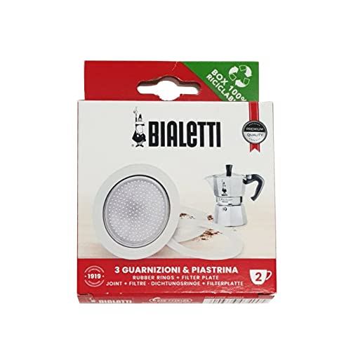 Bialetti 800002 Espressokocher, Aluminium, Aluminio, Color Blanco, one Size von Bialetti