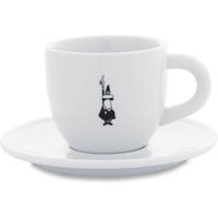 Bialetti Cappuccinotasse Istituzionale inkl. Untertasse - Porzellan - weiß - 240ml von Bialetti