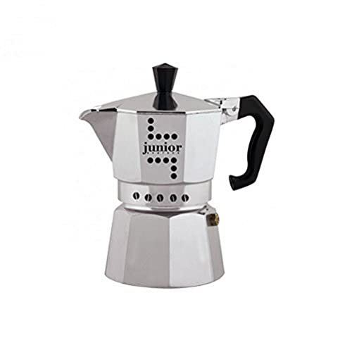 Bialetti Junior Espressokanne, Aluminium, Silber, 2 Tassen von Bialetti