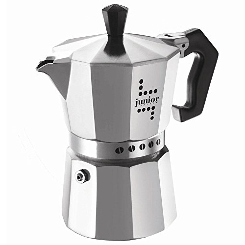 Bialetti Junior Kaffeemaschine, Aluminium, Silber, 3 Tassen von Bialetti