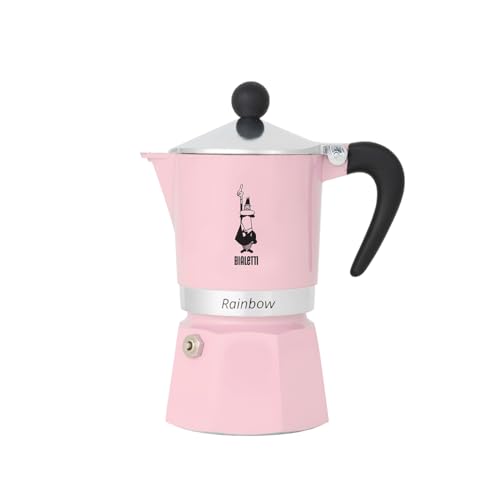 Bialetti Rainbow Kaffeemaschine, 3 Tassen, Rosa von Bialetti