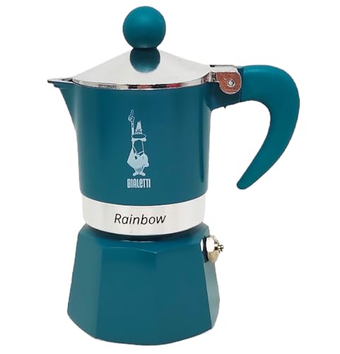 Bialetti Kaffeemaschine 1 Tasse Rainbow Grün Nussknacker Kollektion Limitierte Serie von Bialetti