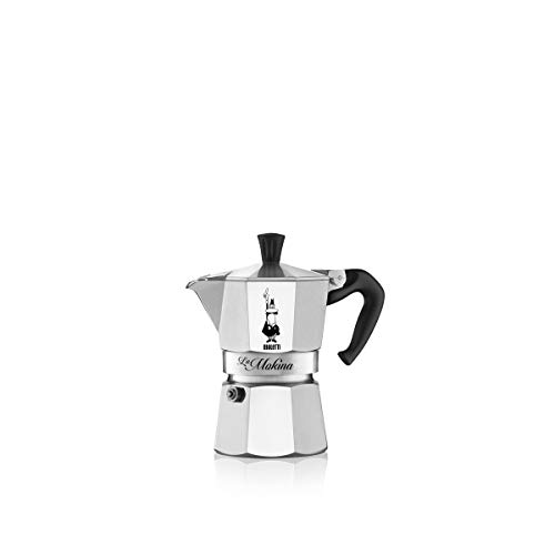 Bialetti Espressokocher-5791 Espressokocher, Aluminium, Silber/Schwarz, 13x6.5x12 cm von Bialetti