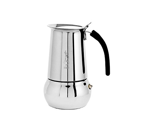 Bialetti Kitty 6 Tassen silber Espressokocher Edelstahl von Bialetti