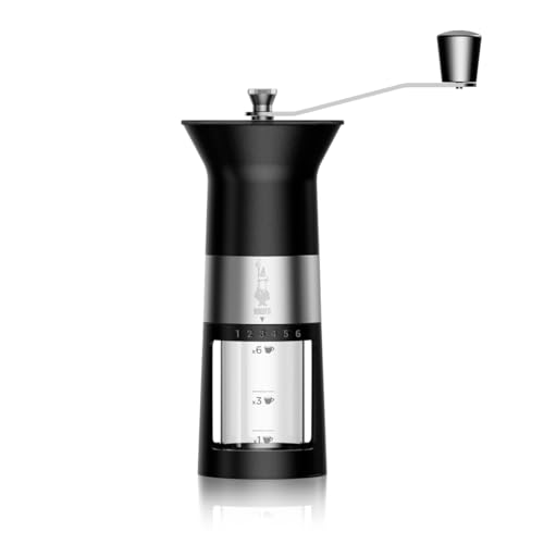 Bialetti Manuelle Kaffeemühle von, Edelstahl, Mattschwarz von Bialetti