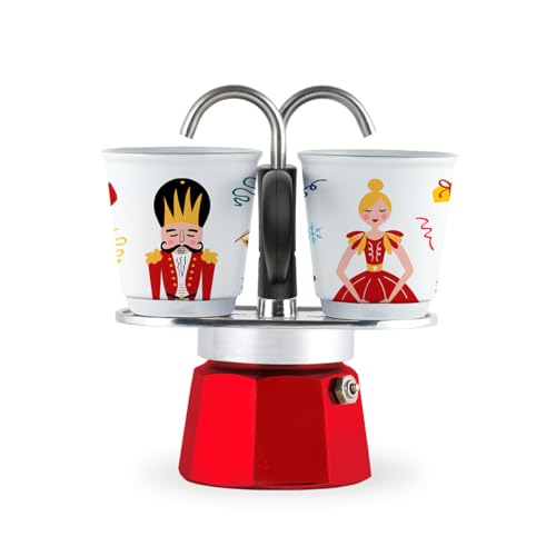 Bialetti Nussknacker, Moka Mini Express mit 2 Tassen, Porzellan von Bialetti