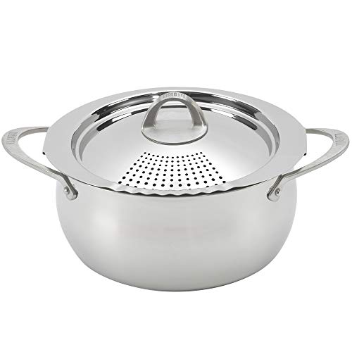 Bialetti Oval 6 Quart Multi-Pot Topf mit Siebdeckel, Edelstahl Aluminium Bialetti Oval 6 Quart Multi-Pot Topf mit Siebdeckel, Edelstahl Aluminium von Bialetti