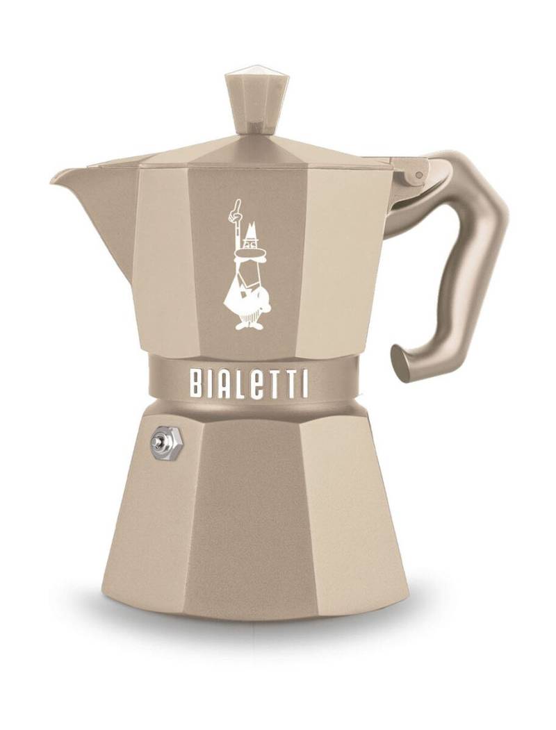 Espressokocher Moka Express Exclusive Induktion 3 Tassen 130 ml creme von Bialetti
