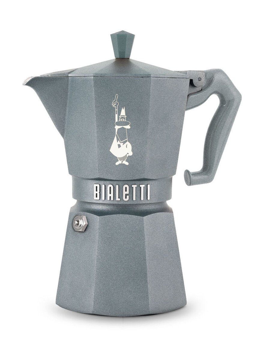 Espressokocher Moka Express Exclusive Induktion 6 Tassen 270 ml grau von Bialetti