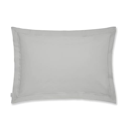 Plain Dyed Cotton Percal Dark Grey 200TC Oxford Pillowcase 50 x 80 cm von Bianca Cotton Soft