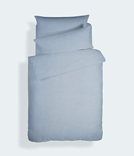 Plain Dyed Cotton Percal Denim 200 TC Duvet Set 160 x 220 cm - 50 x 80 cm Plain Dyed Cotton Percal Denim 200 TC Duvet Set 160 x 220 cm - 50 x 80 cm von Bianca Cotton Soft