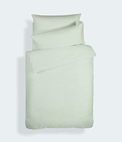 Plain Dyed Cotton Percal Green 200TC Flat Sheet 180 x 280 cm von Bianca Cotton Soft