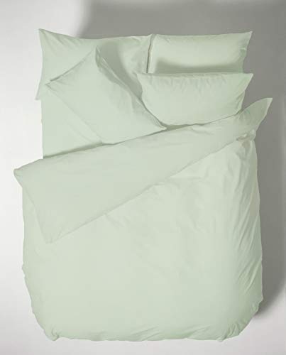 Plain Dyed Cotton Percal Green 200TC Flat Sheet 260 x 280 cm von Bianca Cotton Soft