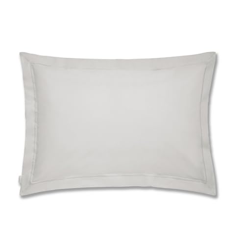 Plain Dyed Cotton Percal Grey 200TC Oxford Pillowcase 50 x 80 cm von Bianca Cotton Soft
